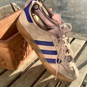 Adidas Gazelle Indoor Clear Pink Lucid Blue Shoes - Women’s Sz 9